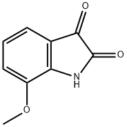 7-メトキシ-1H-インドール-2,3-ジオン 化学構造式