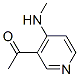 Ethanone, 1-[4-(methylamino)-3-pyridinyl]- (9CI) Structure