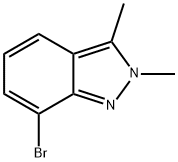 7-溴-2,3-二甲基-2H-吲唑 结构式