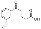 5-(3-メトキシフェニル)-5-オキソ吉草酸 化学構造式
