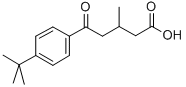 5-(4-TERT-BUTYLPHENYL)-3-METHYL-5-OXOVALERIC ACID 结构式