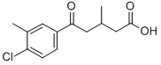 5-(4-CHLORO-3-METHYLPHENYL)-3-METHYL-5-OXOVALERIC ACID Struktur
