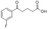5-(3-フルオロフェニル)-5-オキソ吉草酸 化学構造式