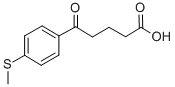 5-オキソ-5-(4-チオメチルフェニル)吉草酸 化学構造式