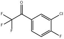 3'-クロロ-2,2,2,4'-テトラフルオロアセトフェノン 化学構造式