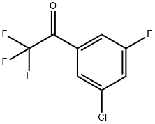 3'-CHLORO-2,2,2,5'-TETRAFLUOROACETOPHENONE Struktur