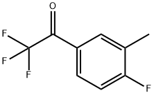 4'-FLUORO-3'-METHYL-2,2,2-TRIFLUOROACETOPHENONE Struktur