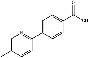 4-(5-Methyl-2-pyridinyl)benzoic acid Struktur