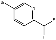 5-ブロモ-2-(ジフルオロメチル)ピリジン 化学構造式