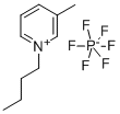 1-ブチル-3-メチルピリジニウムヘキサフルオロホスフェート 化学構造式
