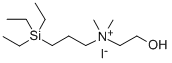 1-Propanaminium, N-(2-hydroxyethyl)-N,N-dimethyl-3-(triethylsilyl)-, i odide Structure