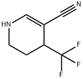 4-(三氟甲基)-1,4,5,6-四氢吡啶-3-腈 结构式