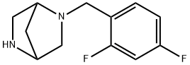 (1S,4S)-(+)-2-(2,4-DIFLUORO-BENZYL)-2,5-DIAZA-BICYCLO[2.2.1]HEPTANE 2CF3COOH Struktur