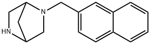 (1S,4S)-(+)-2-NAPHTHALEN-2-YLMETHYL-2,5-DIAZA-BICYCLO[2.2.1]HEPTANE 2CF3COOH Struktur