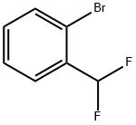 1-ブロモ-2-(ジフルオロメチル)ベンゼン (STABILISED OVER POTASSIUM CARBONATE) 化学構造式