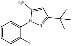 5-TERT-BUTYL-2-(2-FLUORO-PHENYL)-2H-PYRAZOL-3-YLAMINE Struktur