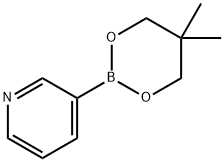 3-(5,5-ジメチル-1,3,2-ジオキサボリナン-2-イル)ピリジン 化学構造式