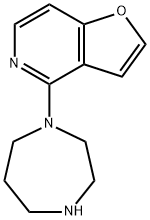 4-HOMOPIPERAZINEFURO[3,2-C]PYRIDINE 化学構造式