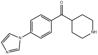 (4-IMIDAZOL-1-YL-PHENYL)-PIPERIDIN-4-YL-METHANONE Struktur