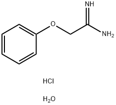 2-苯氧基乙烷亚胺酰胺盐酸盐二水合物 结构式