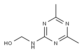 Methanol, [(4,6-dimethyl-1,3,5-triazin-2-yl)amino]- (9CI) Structure