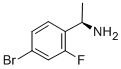Benzenemethanamine, 4-bromo-2-fluoro-a-methyl-, (aR)- Struktur