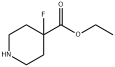 ETHYL 4-FLUOROPIPERIDINE-4-CARBOXYLATE Structure