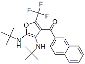 Methanone,  [4,5-bis[(1,1-dimethylethyl)amino]-2-(trifluoromethyl)-3-furanyl]-2-naphthalenyl- Struktur