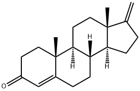 17-Methylene-androst-4-en-3-one, 846-45-7, 结构式