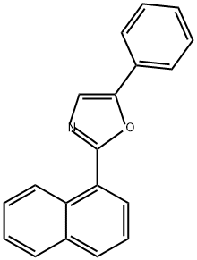2-(1-萘基)-5-苯基恶唑 结构式