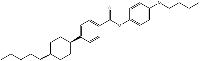 戊基环己基苯甲酸对丁氧基苯酚酯,84600-98-6,结构式