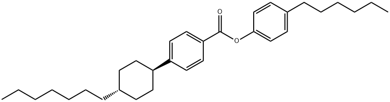 4-Heptylphenyl-4'-Trans-HeptylcyclohexylBenzoate Structure