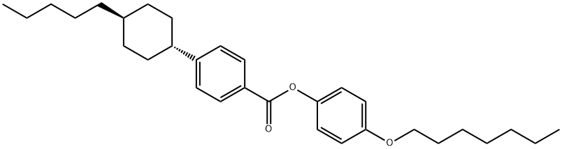 戊基环己基苯甲酸对庚氧基苯酚酯,84601-02-5,结构式