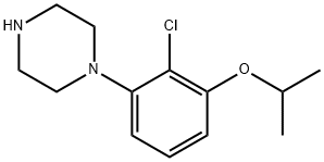 Piperazine, 1-[2-chloro-3-(1-methylethoxy)phenyl]- Structure