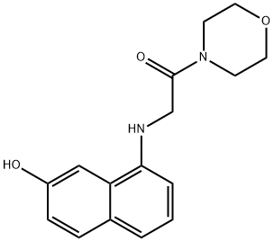 4-[[(7-hydroxy-1-naphthyl)amino]acetyl]morpholine,84604-37-5,结构式