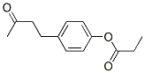 4-(3-oxobutyl)phenyl propionate Struktur