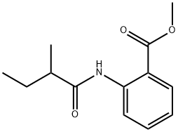 methyl 2-[(2-methyl-1-oxobutyl)amino]benzoate 结构式
