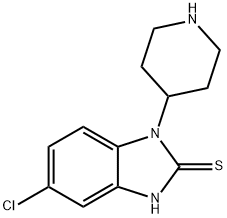 5-chloro-1,3-dihydro-1-(4-piperidinyl)-1H-benzimidazole-2-thione 结构式