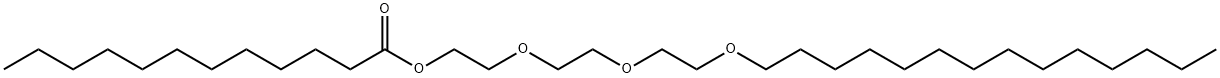 2-[2-[2-(tetradecyloxy)ethoxy]ethoxy]ethyl laurate 结构式