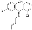 Phenol, 2-((2-butenylimino)(2-chlorophenyl)methyl)-4-chloro-|