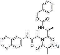 6-(N-Carbobenzoxy-alanyl-alanyl-alanylamido)quinoline 结构式