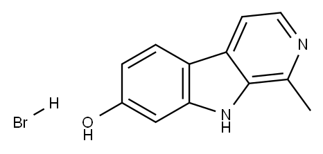 1-methyl-9H-pyrido[3,4-b]indol-7-ol hydrobromide 结构式