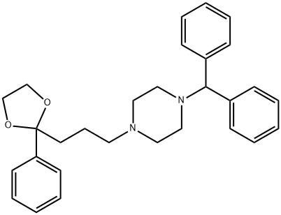 多他利嗪 结构式