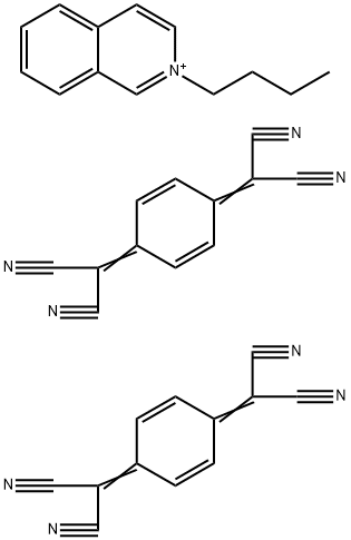 N-丁基异喹啉-7,7,8,8-四氰基对醌二甲烷盐, 84632-22-4, 结构式