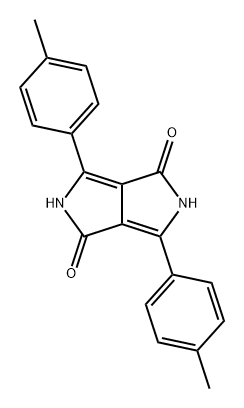 Pyrrolo3,4-cpyrrole-1,4-dione, 2,5-dihydro-3,6-bis(4-methylphenyl)- 结构式