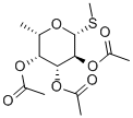 メチル2,3,4-トリ-O-アセチル-1-チオ-β-L-フコピラノシド 化学構造式
