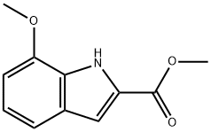 7-甲氧基-1H-吲哚-2-羧酸甲酯 结构式