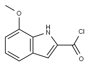 1H-Indole-2-carbonyl chloride, 7-methoxy- (9CI),84638-87-9,结构式