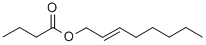 ブタン酸(E)-2-オクテニル 化学構造式