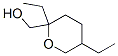 2,5-diethyltetrahydro-2H-pyran-2-methanol 结构式